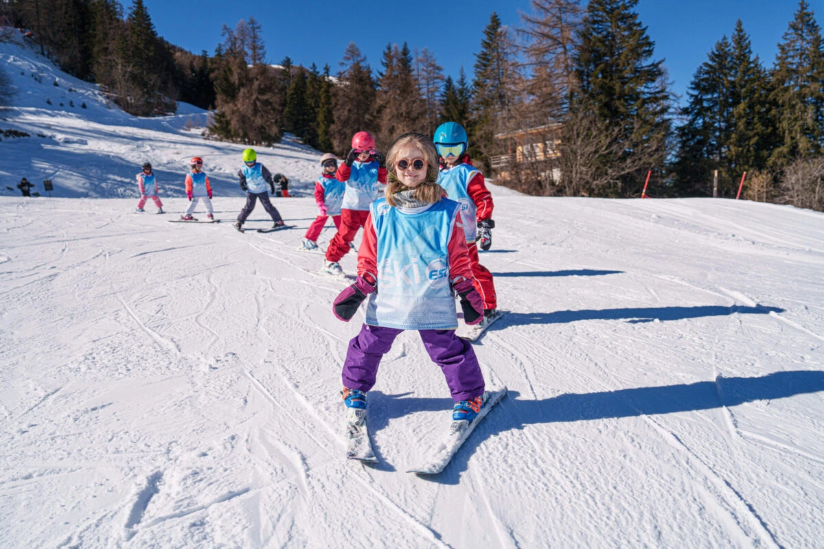 Cours collectif de ski enfant